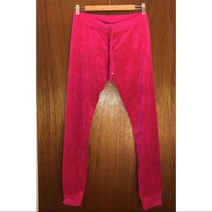 NWOT - Juicy Couture Hot Pink Velour Jogger